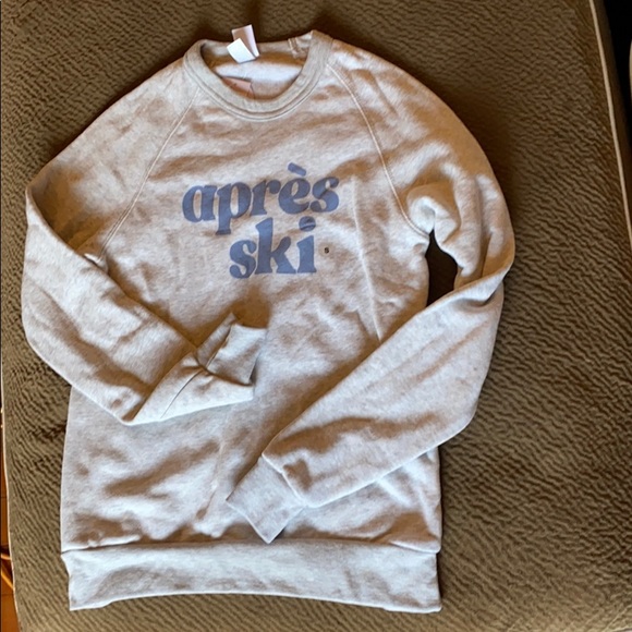 August Ink Apres Ski Sweatshirt Soft Comfy Snow - Picture 3 of 12